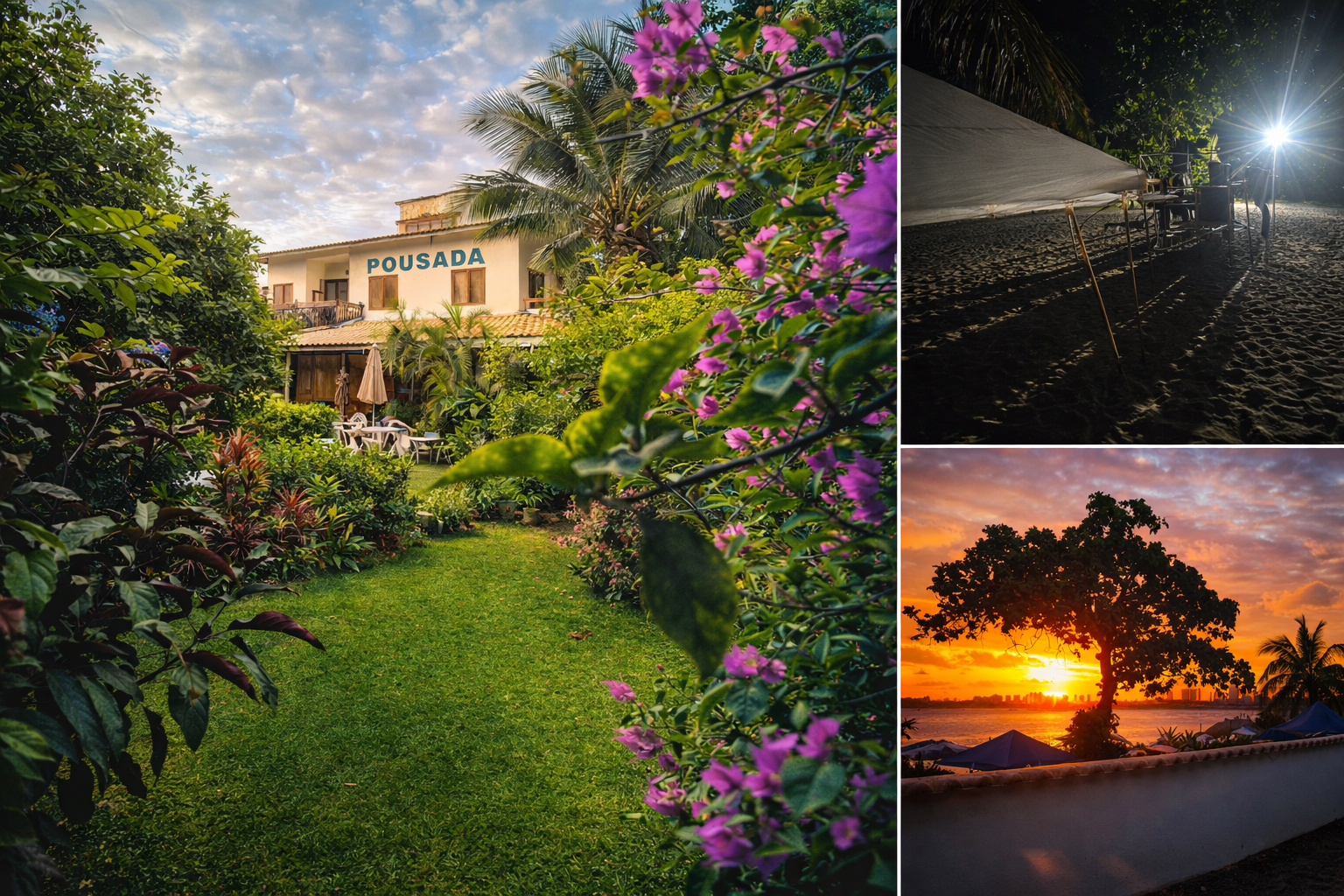 pousada em Itapuã Salvador cercada por natureza tropical e paisagens brasileiras
